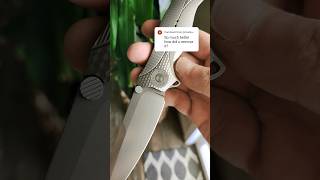 How Did I Remove The GOLD Anodization edgedmindset edc knifeskills knifemaking trending [upl. by Panaggio22]