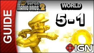 New Super Mario Bros 2  Star Coin Guide  World 51  Walkthrough [upl. by Ames]