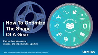 How To Optimize The Shape Of A Gear With NX Topology Optimization [upl. by Aluor]