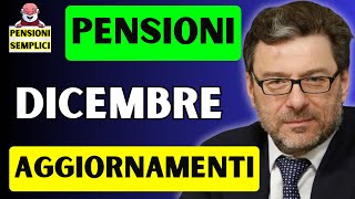 🟨 PENSIONI DI NOVEMBRE E DICEMBRE AGGIORNAMENTI❗️ POSSIBILI BONUS❓ [upl. by Dreddy237]