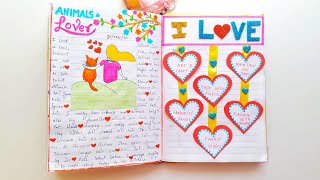 How to fill a Diary  Beautiful Diary decoration ideas [upl. by Sosthenna]