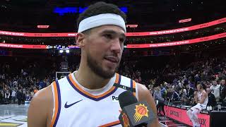 111224 Phoenix Suns Postgame Interview Devin Booker [upl. by Apeed]