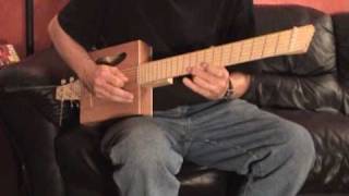 Headless fanned fret cigar box guitar [upl. by Glorianna]