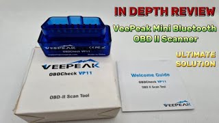 Veepeak Mini Bluetooth OBD II Scanner  Best OBD2 Scanner for Android 2023 [upl. by Stefa]