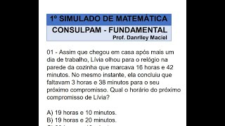 1º Simulado de Matemática  Banca CONSULPAM  Concurso Prefeitura de PindoretamaPacatuba [upl. by Ahcropal87]