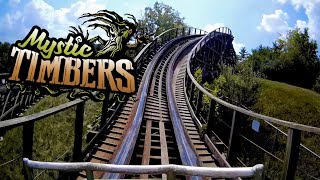 Mystic Timbers POV On Ride Kings Island 2024 [upl. by Aehs]