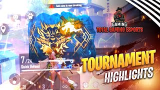 TOURNAMENT HIGHLIGHTS🔥  TG MAFIA  GARENA FREE FIRE [upl. by Anirtep]