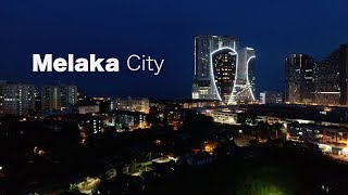 MELAKA Night Aerial  4K [upl. by Eiramac42]