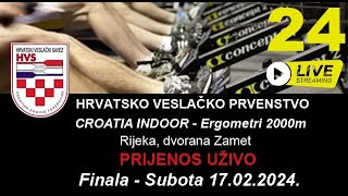 Prvenstvo Hrvatske na ergometrima CROATIA INDOOR 2024 Prijenos uživo Rijeka 17022024 [upl. by Ytram584]