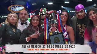 CMLL  GRAND PRIX INTERNACIONAL DE AMAZONAS ARENA MÉXICO  271023 [upl. by Nolubez855]