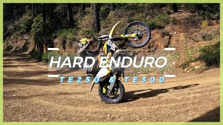 HUSQVARNA TE 250 amp TE 300  HARD ENDURO DIRT BIKE TRAILS [upl. by Hras]