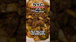 Xi’an Famous Foods handpulled noodles 🍜 nyc handpullednoodles nyceats chinesefood nycfood [upl. by Durer636]