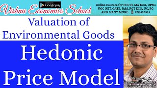 Hedonic price model  revealed preference method  Environmental economics  ugc net [upl. by Latham]