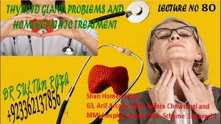 Thyroid Gland Problems amp Homoeopathic Treatment Lec87 [upl. by Mccafferty]