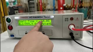 GD9850A ACDC HIPOT TEST SET amp INSULATION RESISTANCE TESTER [upl. by Cosma]