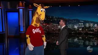 Grooses Theme Goes With Everything  Geoffrey the Giraffe With Jimmy kimmel [upl. by Oihsoy]