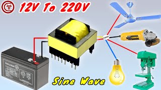 how to make powerful inverter 12v to 220v  sine wave  irfz44n [upl. by Joyce282]