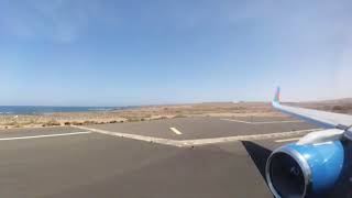 Fuerteventura Airport taxi and take off to Manchester [upl. by Suivat]