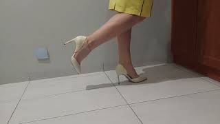 ASMR My white heels relaxing video [upl. by Nanerb]