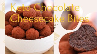 Keto Chocolate Cheesecake Bites [upl. by Aned]