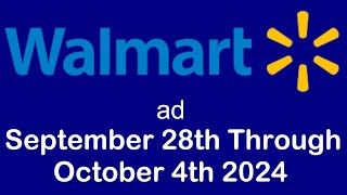 Walmart weekly ad September 28th through October 4th 2024 [upl. by Gomez746]