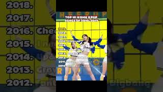 TOP 10 ICONIC KPOP SONGS OF 20102019kpop idol Goodgirlbadgirl missA troublemaker Hyuna [upl. by Leighton51]