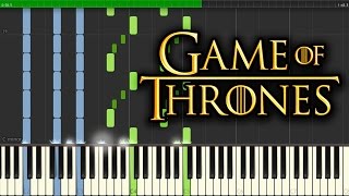 Game of Thrones theme sheet music  piano tutorial [upl. by Poliard]