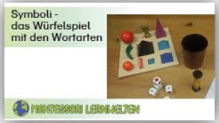 Erläuterungen und Anleitung zum Material Symboli  das Würfelspiel mit den Wortarten von Montessori [upl. by Jackquelin]