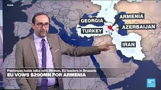 EU pledges €270 million in aid for Armenia as Yerevan pivots away from Moscow • FRANCE 24 [upl. by Seldun]