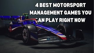 4 BEST Motorsport Management Games You Can Play RIGHT NOW [upl. by Armat]