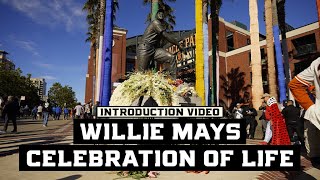 Willie Mays Celebration of Life  Introduction Video [upl. by Benedick]