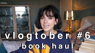 VLOGTOBER 2018 6 BOOK HAUL  sunbeamsjess [upl. by Hanoj]