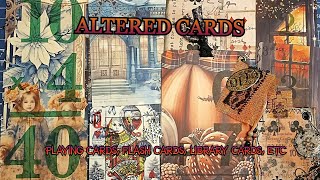 ALTERED CARDS  PLAYING CARDS TIME CARDS FLASH CARDS BINGO ETC  THIS TECHNIQUE WILL WORK [upl. by Ajani922]