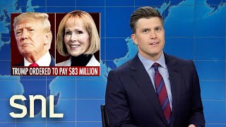 Weekend Update Trump Ordered to Pay 83 Million DeSantis Endorses Trump  SNL [upl. by Soirtemed]