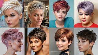 Different types haircut and hair colour ideas for womenpixie hair 2024 [upl. by Sadnalor]