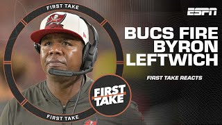 The Bucs fire offensive coordinator Byron Leftwich  First Take [upl. by Alletsyrc]