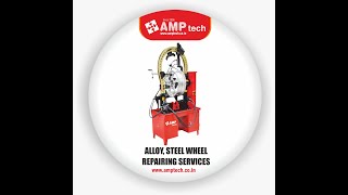 Alloy wheel repair machine by AMP tech www amptechcoin [upl. by Johannessen]