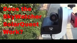 The SkyWatcher SOLARQUESTEASY Solar Tracking [upl. by Nuris674]