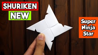 How to make a Paper Ninja Star  ninja star  SHURIKEN  Paper ka ninja star kaise banaen [upl. by Anyala26]