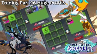 Creatures of Sonaria  Trading part 26 Huge Profits [upl. by Hanus]