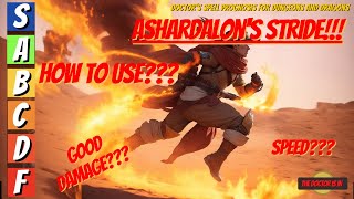 ASHARDALONS STRIDE Can This Spell Increase Your Speed To 100 Or More for Dungeons and Dragons [upl. by Otcefrep]