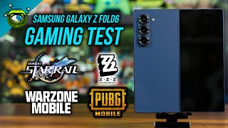 Samsung Galaxy Z Fold 6 Gaming Test  Zenless Zone Zero Honkai Star Rail PUBG amp COD Warzone [upl. by Atiuqihc24]