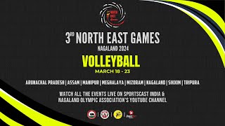 3rd North East Games Nagaland 2024  Volleyball  Day 2 [upl. by Jemima426]