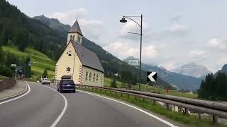 Moena  Canazei driving in dolomites Trentino [upl. by Nehepts]