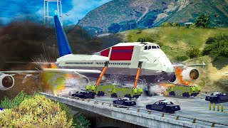 Emergency Landings On The Road  Airplane Crashes amp Unplanned Landings gta gta5 gatv [upl. by Biamonte276]