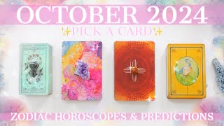 🔮YOUR October 2024 Personal Prediction For Your Zodiac🔥💰📬🏡✨Tarot Reading✨Horoscopez💫🧝‍♀️Pick 2🦋 [upl. by Goren]