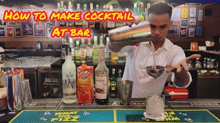 Mallu Bartender Making Cocktail cocktailsindia bartender vodka youtubecommunity youtubevideo [upl. by Vigen]