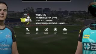 🇦🇺🏆🏏WBBL ADELAIDE STRIKERS Vs Brisbane Heat  Karen Rolton Oval 🏟️ [upl. by Carmelle]