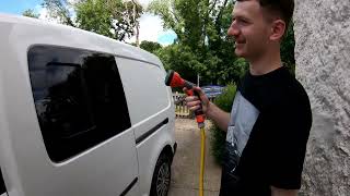 Caddy Maxi Window installation and leak fix Camper Conversion P2 [upl. by Derrick]