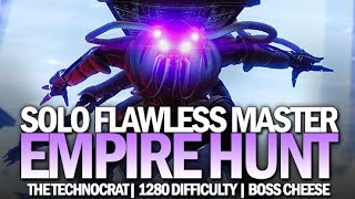 Solo Flawless Master Empire Hunt  The Technocrat w Boss Cheese Destiny 2 Beyond Light [upl. by Bartholomeo]